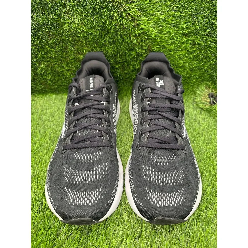 Brooks Adrenaline GTS 25 1104542E090 Athletic Sneaker Men's 12 Black Mesh Sports